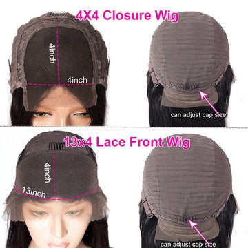 Neobeauty Hair Body Wave Lace Front Wig Swiss Lace Human Hair Wigs Pre Plucked 4x4 Lace Closure Wig 180% density